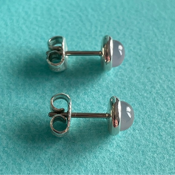NEW Tiffany chalcedony CBTY earrings - Picture 5 of 8